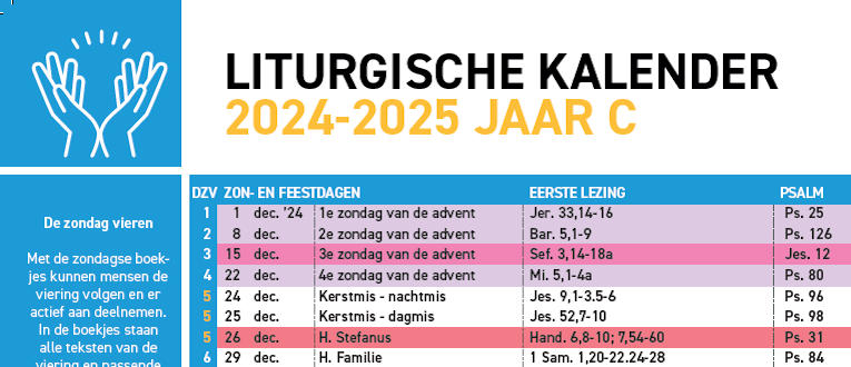 Kalender 24 - 25